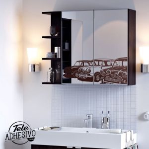 Decoración espejo baño Ikea