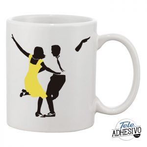 Taza decorada con vinilo La La Land