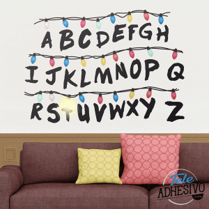Vinilo decorativo pared Stranger Things Teleadhesivo