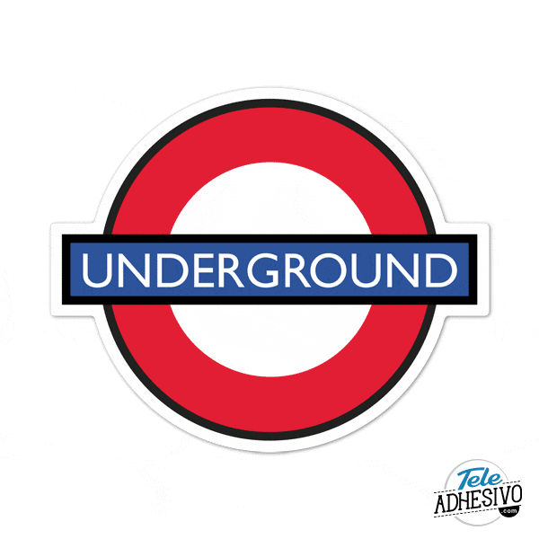 Pegatina metro Londres - Underground