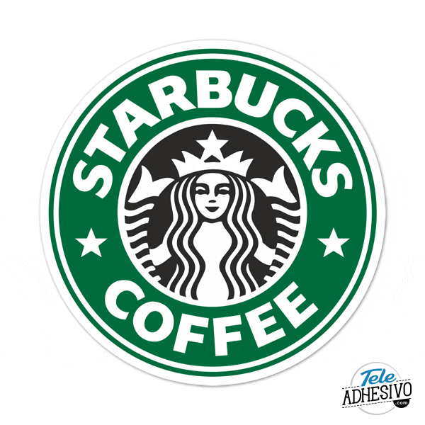 Pegatina logo Starbucks
