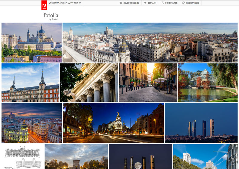 Imágenes de Madrid en Fotolia