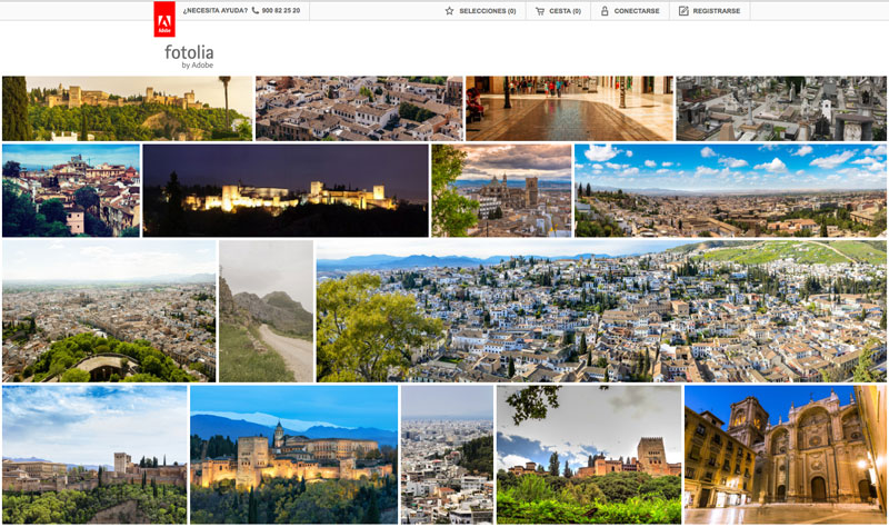 La Alhambra de Granada en Fotolia