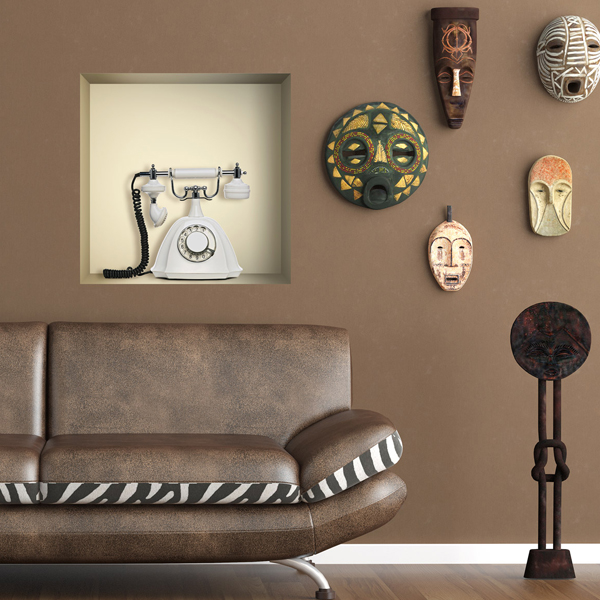 Decoración retro. Vinilo trampantojo. Decoración retro. Vinilo trampantojo.