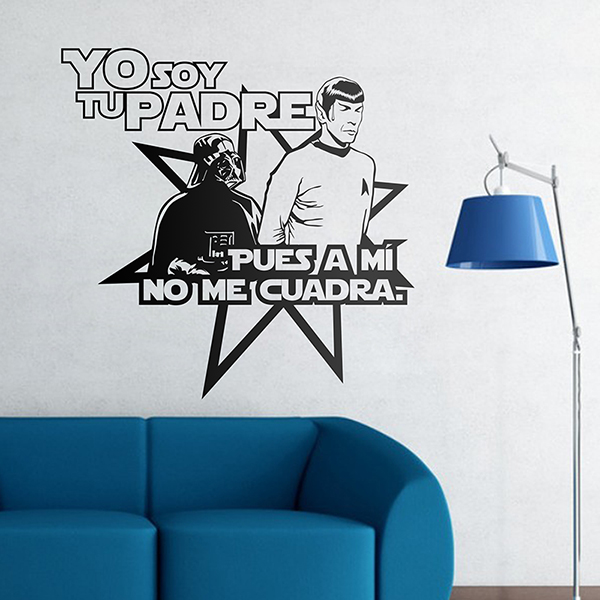 vinilos decorativo día del orgullo friki star wars star treck