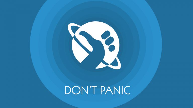 vinilos decorativos dia del orgullo friki don't panic