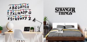 Vinilo abecedario y logotipo Stranger Things