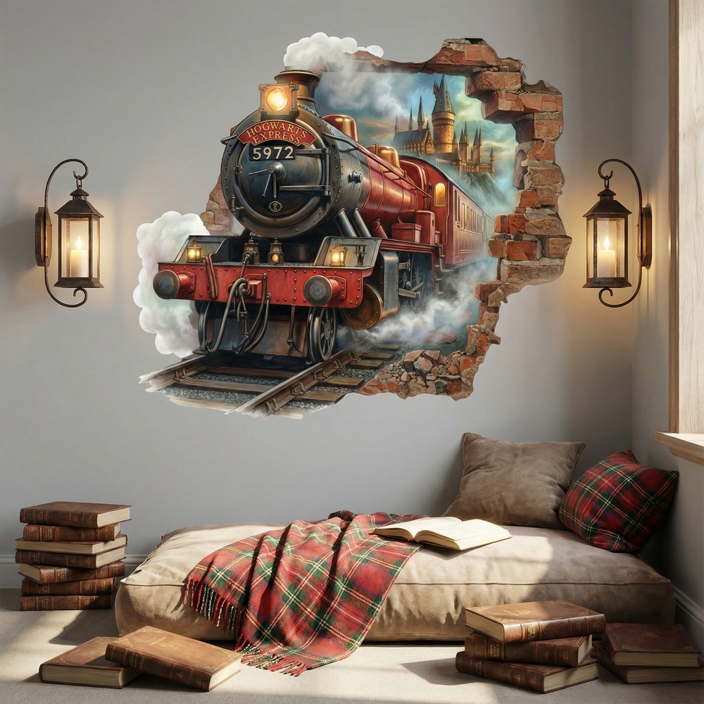 Agujero pared tren de Harry Potter
