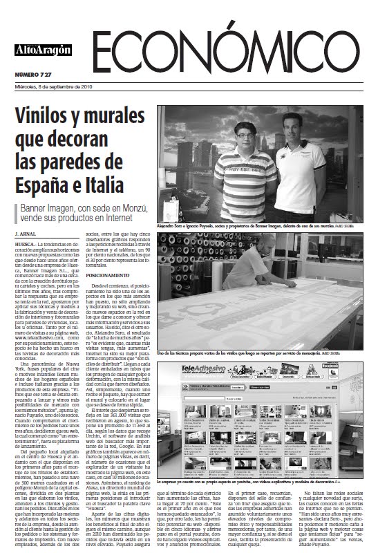 vinilos decorativos artículos de prensa