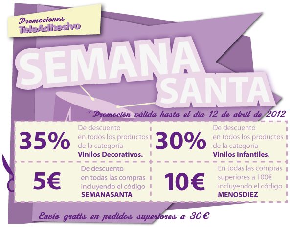 vinilos promoción de semana santa