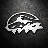 Pegatinas: 4x4 Monta&ntilde;a