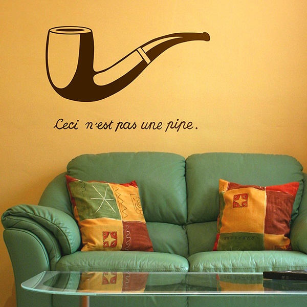 Vinilos Decorativos: Pipa Magritte