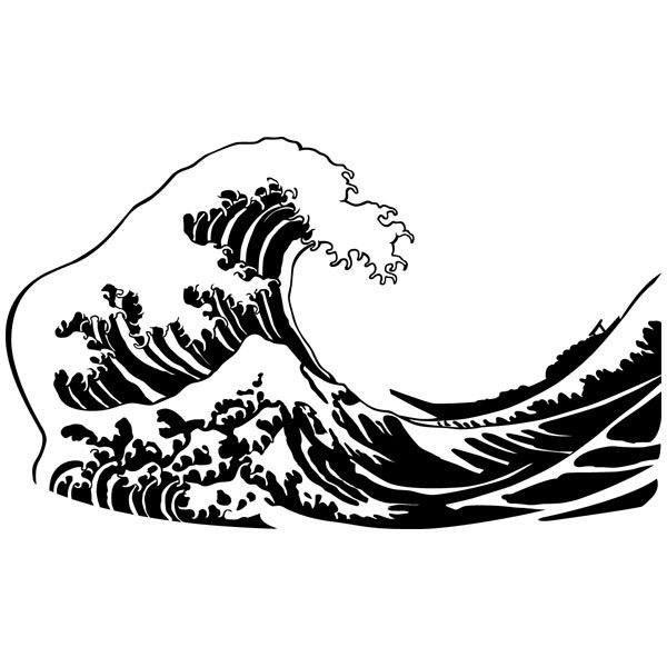 Vinilos Decorativos: La gran ola de Kanagawa