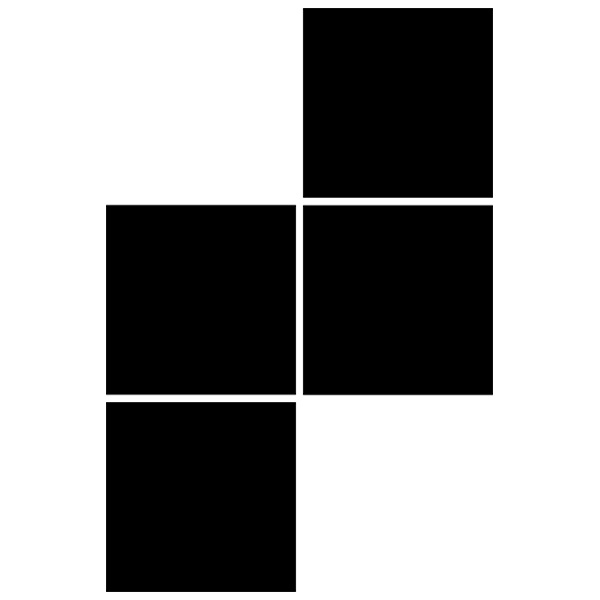 Vinilos Decorativos: Tetris - Pieza S y Z