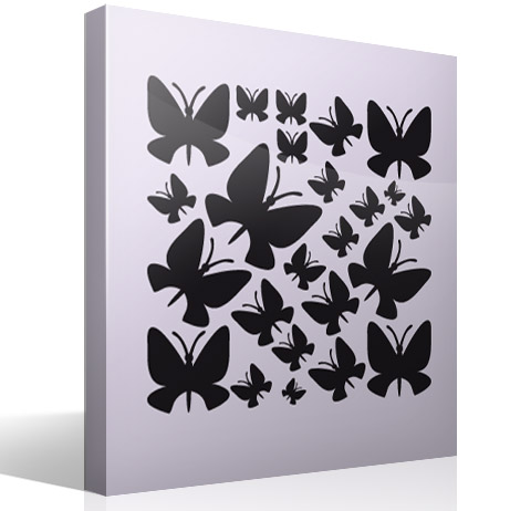 Vinilos Decorativos: Kit 24 Mariposas