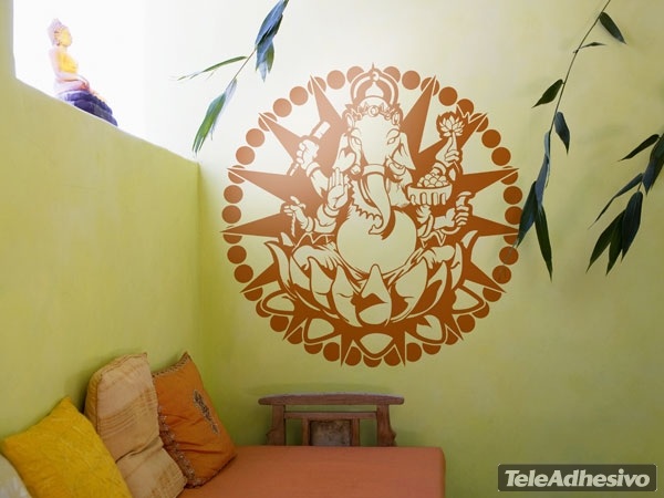 Vinilos Decorativos: Mandala Ganesha