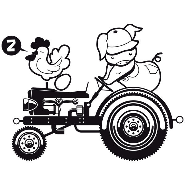 Vinilos Infantiles: 25º Tractor