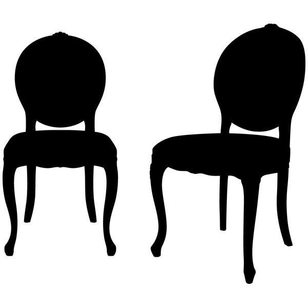 Vinilos Decorativos: Dos sillas vintage