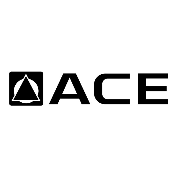 Vinilos autocaravanas: Vinilo Caravanas Ace Logo Azul