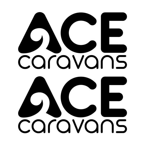 Vinilos autocaravanas: Pegatinas para Caravanas Ace - Kit de Dos Unidades