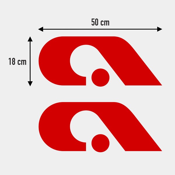 Vinilos autocaravanas: Logo new Adria