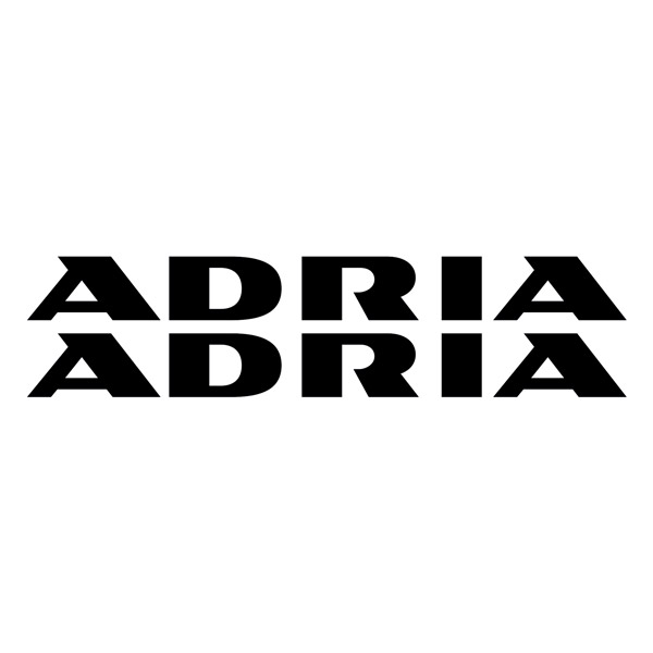 Vinilos autocaravanas: Logo new Adria 2