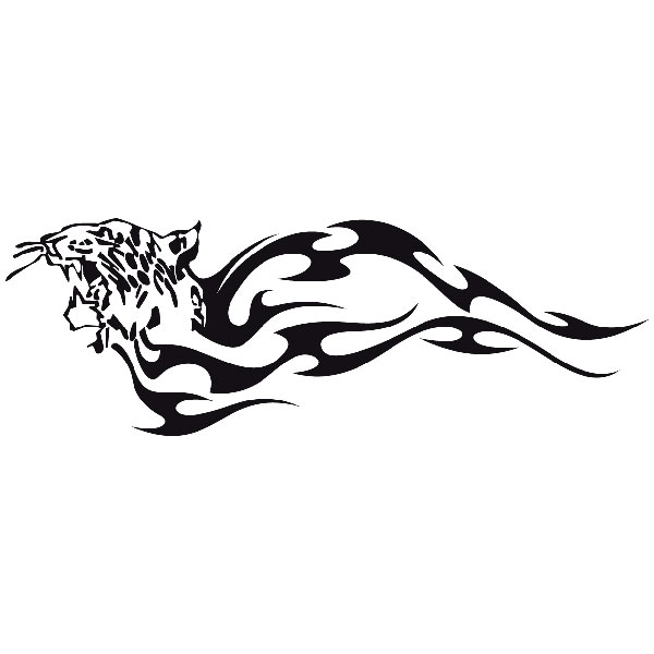 Pegatinas: Animal Flames 2