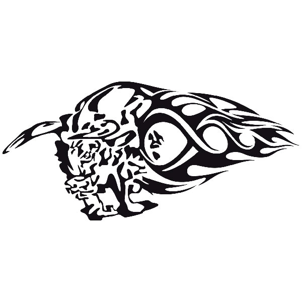 Pegatinas: Animal Flames 68