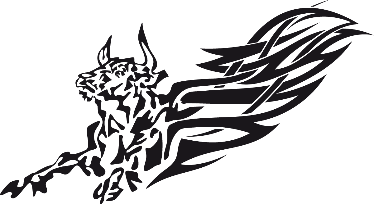 Pegatinas: Animal Flames 77