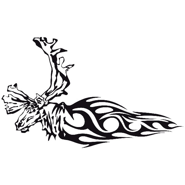 Pegatinas: Animal Flames 82