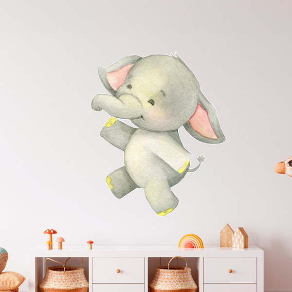 Vinilos Infantiles: Elefante feliz