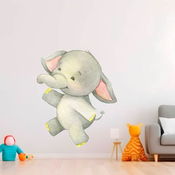 Vinilos Infantiles: Elefante feliz