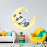 Vinilos Infantiles: Oso Panda Duerme sobre la Luna 3