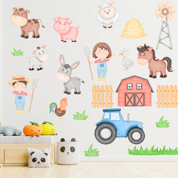 Vinilos Infantiles: Kit Animales de la granja