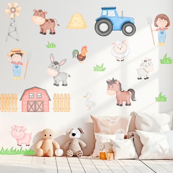 Vinilos Infantiles: Kit Animales de la granja
