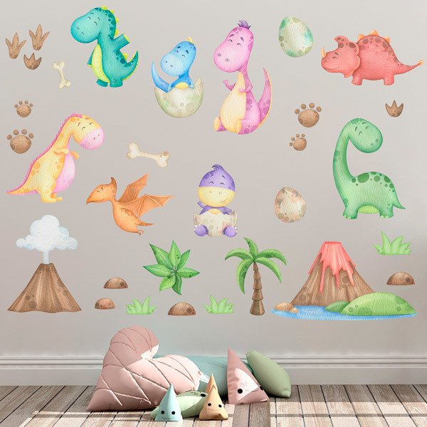 Vinilos decorativos infantiles de dinosaurios 