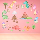 Vinilos Infantiles: Kit Dinosaurios 3