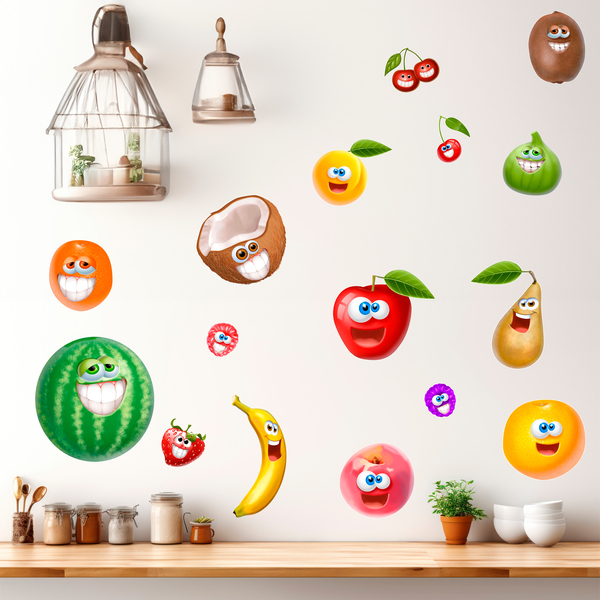 Vinilos Infantiles: Kit de frutas