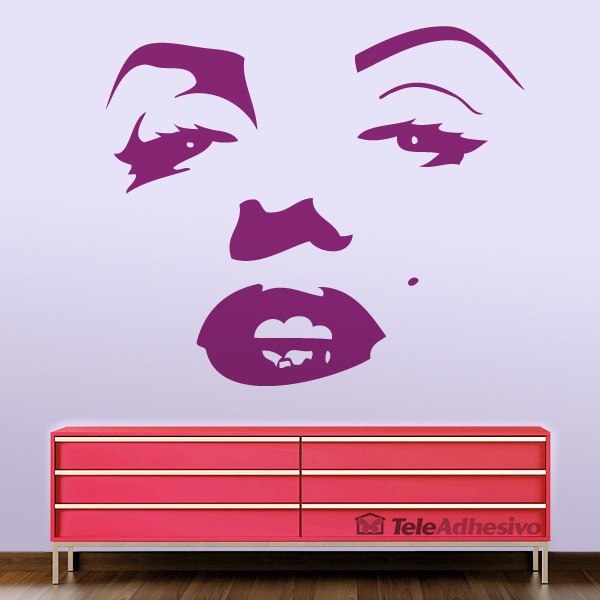 Vinilos Decorativos: Cara de Marilyn Monroe