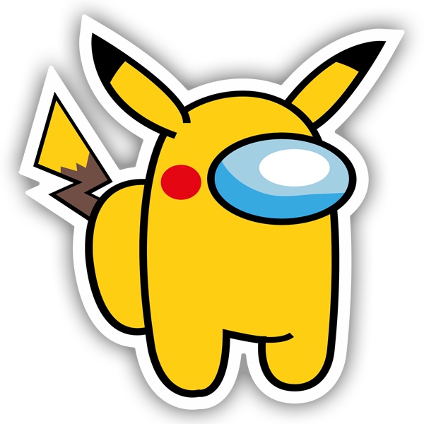 Pegatinas: Among Us Picachu Full Pokemon