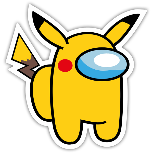 Pegatinas: Among Us Picachu Full Pokemon