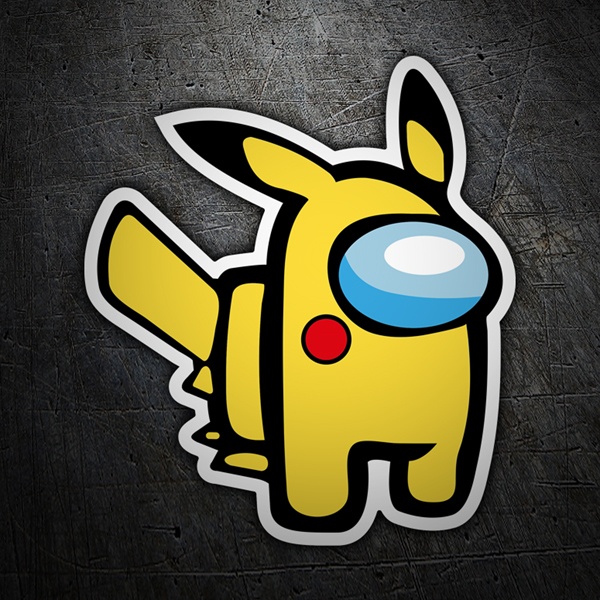 Pegatinas: Among Us Picachu Pokemon