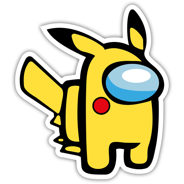 Pegatinas: Among Us Picachu Pokemon