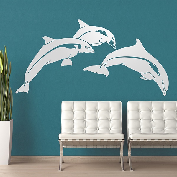 Vinilos Decorativos: Delfines felices