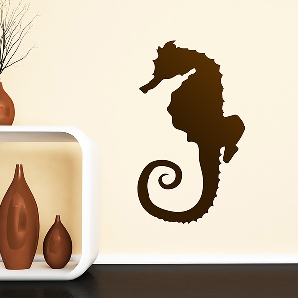 Vinilos Decorativos: Caballo de mar Silueta