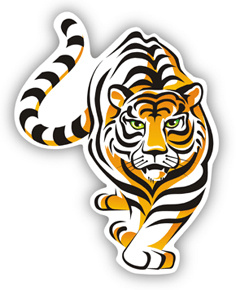 Pegatinas: Tigre Sumatra
