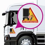Pegatinas: Señal Vehículo Transporte Mercancías N2 o N3 4