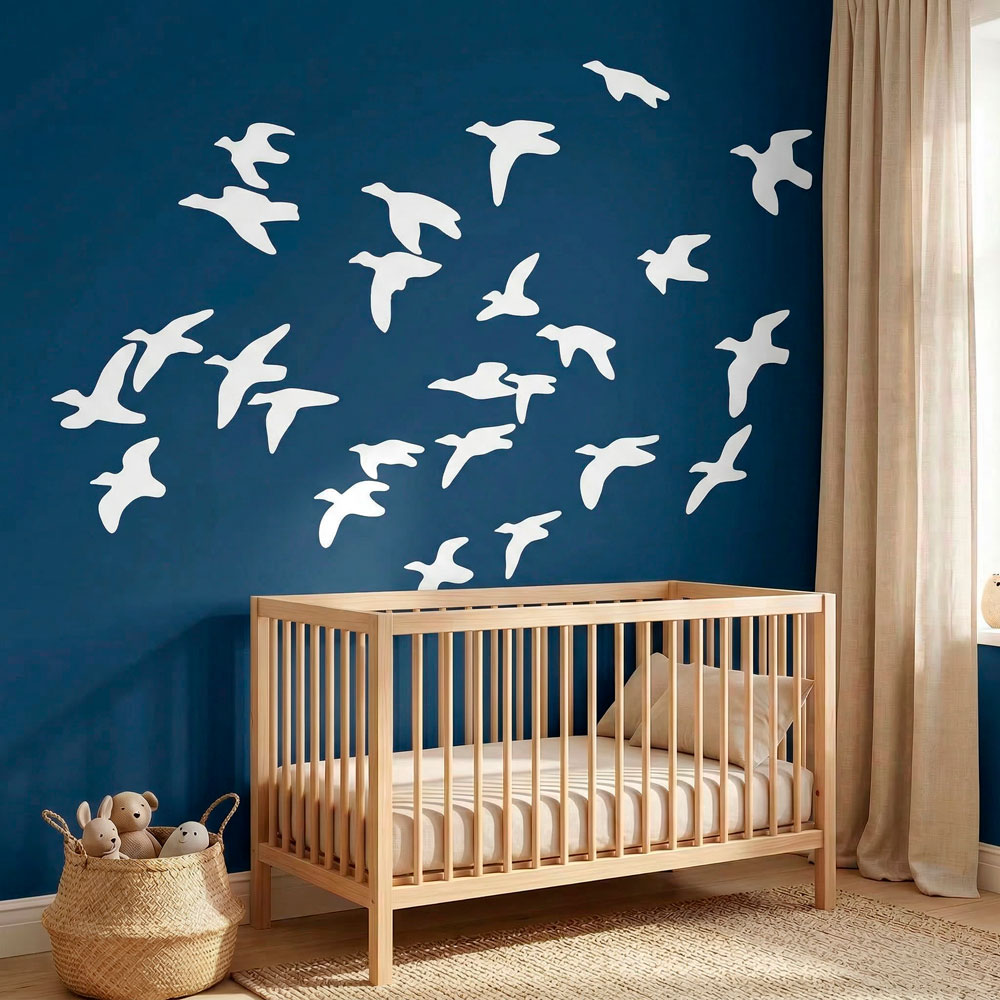 Vinilos Decorativos: Bandada p&aacute;jaros