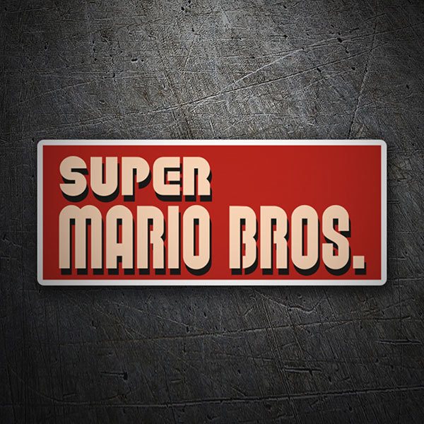 Pegatinas: Super Mario Bros Logo 1
