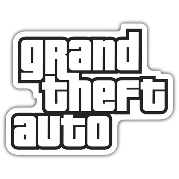 Pegatinas: Grand Theft Auto Logo